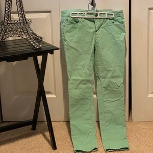 Gap lime green corduroy pants